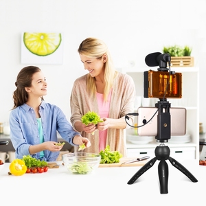 Puluz Live Broadcast Smartphone Video Light Vlogger Kits con micrófono <span class=keywords><strong>Vlogging</strong></span> Kit para Smartphone - Product Image 6