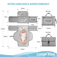 Mode grande capacité bébé plié multi-poches mère bébé marche en plein air sac de maternité maman couche couche matelas à langer