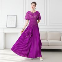 Ensemble plissé africain grande taille en dentelle, deux pièces, vêtements pour femmes, tenue de bureau, robe plissée Miyaki