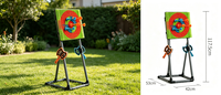 Jeu de lancer de haches intérieur et extérieur, cible en poils, 8 haches, jeu de plein air et de cour