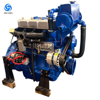 Moteur diesel marin refroidi par eau neuf de 55 CV, 1800 tr/min, facile à utiliser avec démarrage électrique Zh4100zc