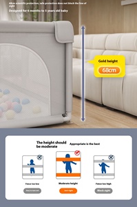 Recinto Multifunzionale per Interni, Pieghevole e Assemblabile, Box per Bambini, Adatto al Pavimento, Collegabile, in Tessuto Personalizzabile - Product Image 5