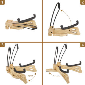 Support <span class=keywords><strong>de</strong></span> guitare en bois pour musique punk, matériaux <span class=keywords><strong>de</strong></span> qualité et durables pour tous les types <span class=keywords><strong>de</strong></span> guitares - Product Image 6