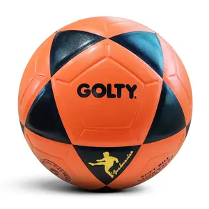 酷计数定制迷你放气橙色大小5英尺球足球层压足球在印度