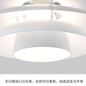 โคมไฟระย้ารูปทรงยูเอฟโอ ไฟ LED แบบหลายหัว สำหรับบ้าน ห้องครัว ร้านอาหาร - Product Image 4