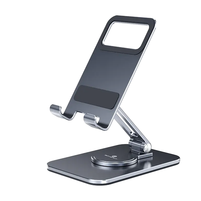 Desktop Folding 360 Rotatable Aluminum Alloy Mobile Phone Tablet Stand For Office Desk