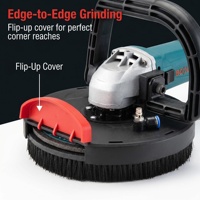Ponceuse à béton sans balais BM1-180, légère (3 kg), à vitesse variable, pour le ponçage des surfaces murales et le meulage d'angle, idéale pour les entrepreneurs en construction