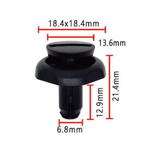 Clip de pare-chocs à pression B166OE 53259 20030 pour Volkswagen Audi PA66, fixation automobile - Product Image 1