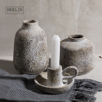 Vase nordique Merlin Living, décoration, porte-bougie, décoration d'intérieur, vase en céramique, mini vase à fleurs pour décoration en céramique