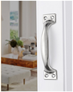Concealed Stainless Steel Contemporary Pull Handle Arch Design Wooden <b>Doors</b> Dressers Cabinets Drawers Bedrooms Bathrooms Hotels - Product Image 2