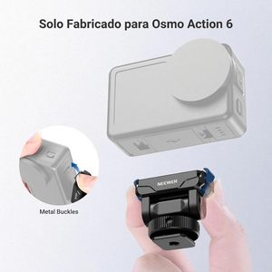 NEEWER Soporte Magnético <span class=keywords><strong>de</strong></span> Liberación Rápida Compatible Solo con <span class=keywords><strong>DJI</strong></span> <span class=keywords><strong>Osmo</strong></span> Action <span class=keywords><strong>6</strong></span>, Accesorios para Cámara <span class=keywords><strong>de</strong></span> Acción con Adaptador - Product Image 3