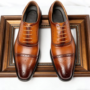 Zapatos de Vestir Cie D258 de Alta Calidad para Hombre, de Cuero de Becerro de Grano Completo, con Cordones, Construcción Goodyear, para Trabajo, Boda, Primavera - Product Image 1