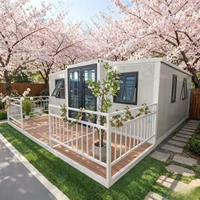 FLKT Prix d'usine Prêt à expédier Maison modulaire pliable préfabriquée extensible Villa de luxe en conteneur pour complexe hôtelier et camp de travail