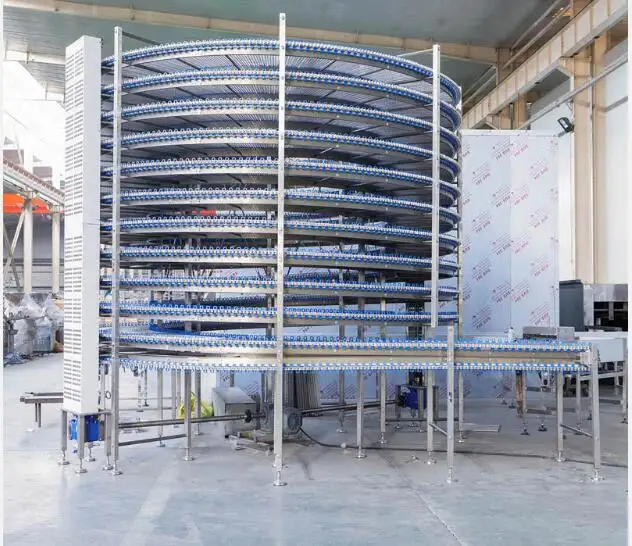 CNC-Lebensmittel maschine Kühl spiral schnecken förder turms ystem