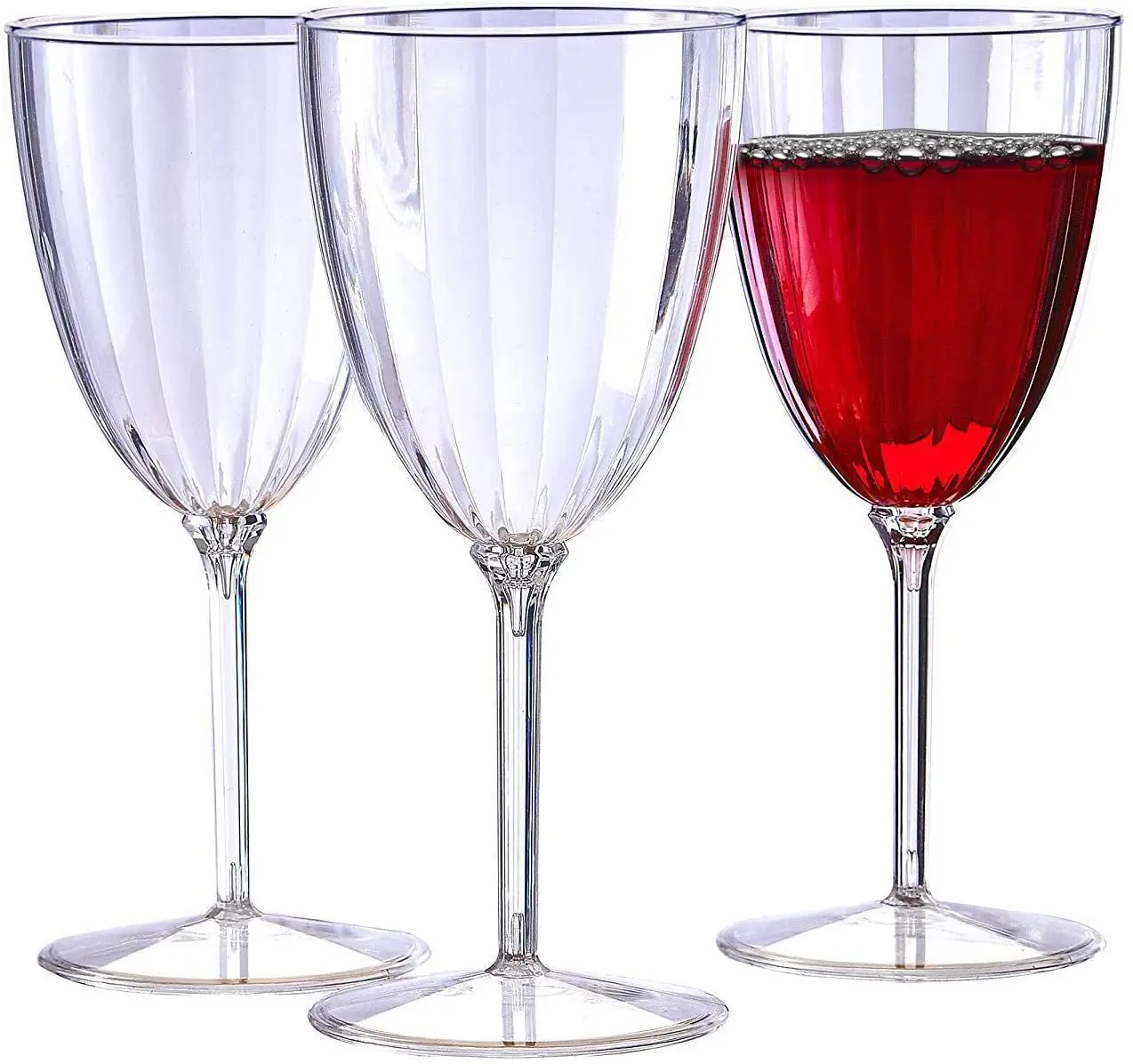 Классические и элегантные небьющиеся пластиковые бокалы для шампанского