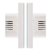 Panel de Control Táctil de Pared Empotrado de Plástico Blanco IPS Android de 4 Pulgadas con RJ45 POE para Automatización del Hogar Inteligente