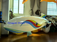 Ballon gonflable d'hélium de dirigeable avec le dirigeable RC de lumière de LED pour l'impression numérique extérieure/d'intérieur de publicité