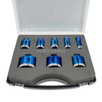 Outil de perçage 8 pcs Arix Diamond Crown Hole Saw Cutter Core Drill Bit Kit Set Box For Porcelain Ceramic Tile