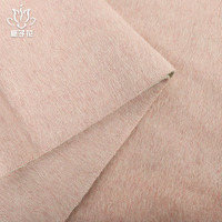 High Quality 60%Wool 30%other Fiber 5% Alpaca 5%Tencel Long Hair Double-sided With Different Colors Wool Fabric