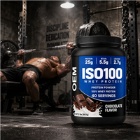 OEM ODM Bubuk Protein Whey Isolat Alami untuk Dewasa-20-29g Protein Per Porsi Pertumbuhan Otot & Peningkatan Berat Badan 2lbs