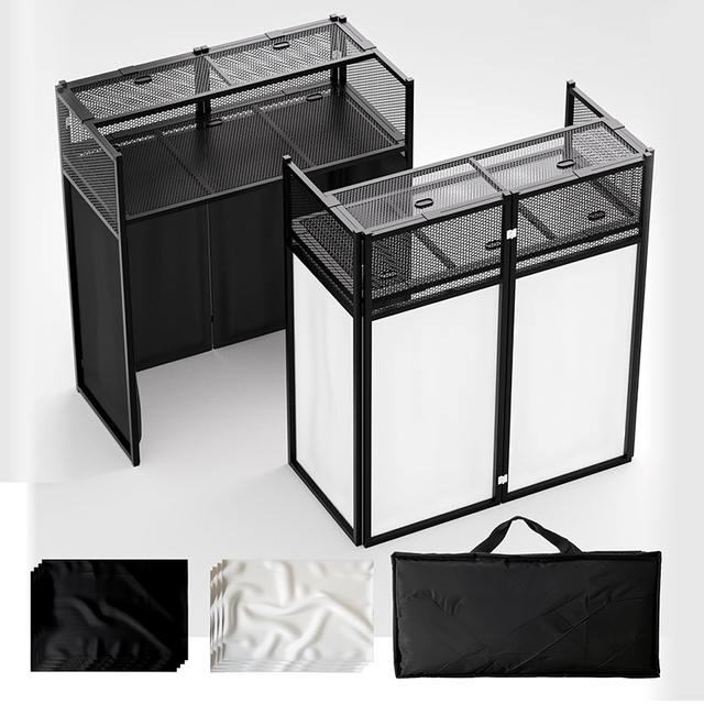Customized Mingtang Stage Booth Foldable Stand LED Station Design Mobile Pliable Folding DJ Mixer Truss Table Portable