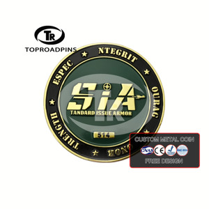 Moneta commemorativa personalizzata all'ingrosso 2017 in lega di zinco smaltata, con statue 3D e monete antiche britanniche, artigianato in metallo - Product Image 1