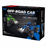Voiture télécommandée 4x4 2,4 GHz avec contrôle par application, châssis squelette, accélération proportionnelle, 20 km/h, 3 vitesses, feux LED avant et arrière, recharge USB-C, RC Rock Crawler