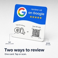 Carte de commentaires NFC en acrylique pour restaurant, support de signalisation pour la collecte et l'affichage des commentaires clients