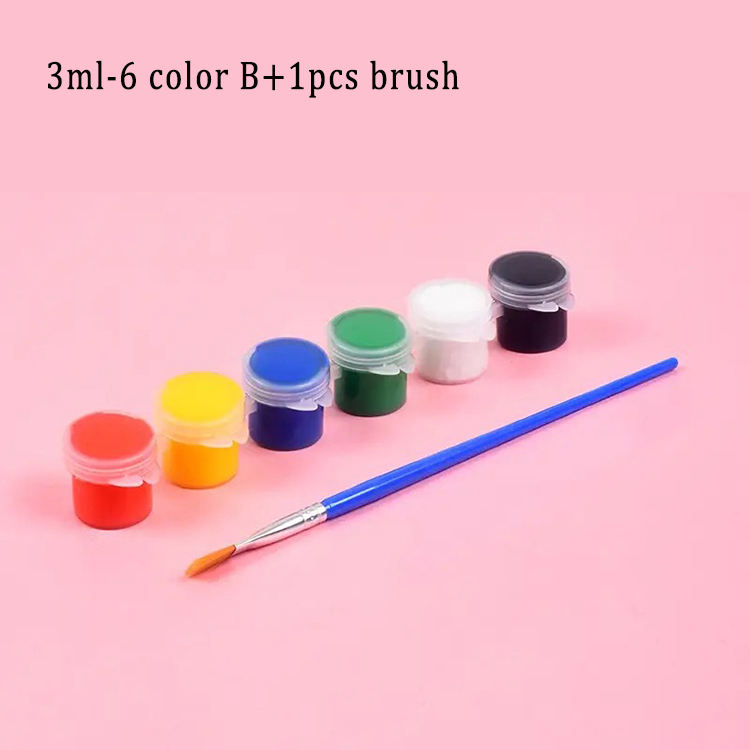 multi 3ml 6 colors B+1pcs brush