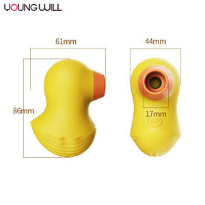 Vibrateur à succion en forme de <span class=keywords><strong>canard</strong></span> jaune à 7 fréquences pour femmes, rechargeable par USB, en silicone médical, étanche au quotidien - Product Image 6
