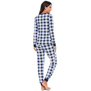 طباعة مخصصة للكبار-كم خيزران-سبانديكس-قطع طويلة للنساء-ملابس نوم-ملابس نسائية - Product Image 4