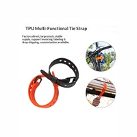 Sangles de fixation multifonctionnelles en TPU pour hommes, attaches en caoutchouc pour câbles, sangles de bagages, sangles élastiques à dégagement rapide pour le camping en plein air