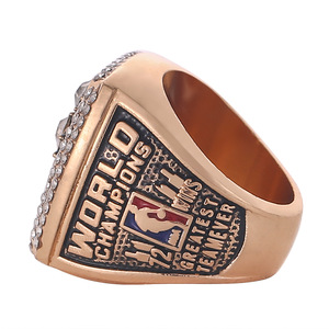 Bague de championnat de basket-ball 1996 <span class=keywords><strong>Bulls</strong></span> <span class=keywords><strong>Jordan</strong></span> pour homme, bijoux en or et acier, modèle en alliage - Product Image 3