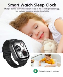 Montre connectée pour enfant 2025 D56 4G avec carte SIM, écran 1,83 pouces, bouton SOS, appel vidéo, positionnement LBS+WIFI, IP67, batterie 650 mAh, suivi du sommeil - Product Image 5