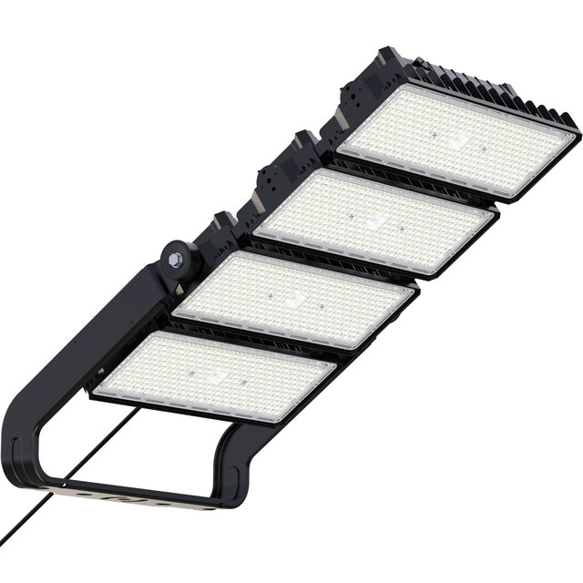 1000W FL39 LED Floodlight 4-in-1 Optic 3-in-1 IP66 IK08 30-80 Beam Angle 3000K-5700K Color Temp 5-Year Warranty Lighting
