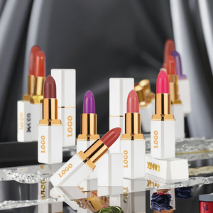 <span class=keywords><strong>Rossetto</strong></span> Opaco a Lunga Durata, Idratante, Impermeabile, con Etichetta Privata Personalizzata, Tubo <span class=keywords><strong>Bianco</strong></span>, Vendita all'Ingrosso - Product Image 1