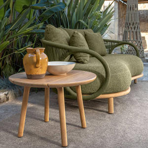 Ensemble <span class=keywords><strong>de</strong></span> canapé d'extérieur style villa en rotin écologique, imperméable, durable, moderne, table et chaises, qualité hôtelière, fauteuil individuel - Product Image 3