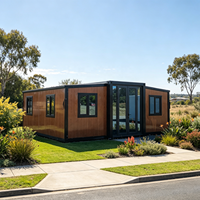 Prix d'usine – Maison conteneur préfabriquée modulaire de 20 pieds avec 2 chambres, cuisine et salle de bain, en panneaux sandwich respirants, prête à l'emploi