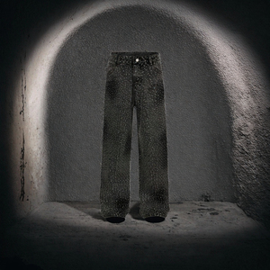 <span class=keywords><strong>Jeans</strong></span> Streetwear da <span class=keywords><strong>Uomo</strong></span> 2026, Gamba Larga Dritta, Denim Lavato, <span class=keywords><strong>Pantaloni</strong></span> Baggy con Strass, Stile Hip Hop Vintage, Autunno Inverno - Product Image 3