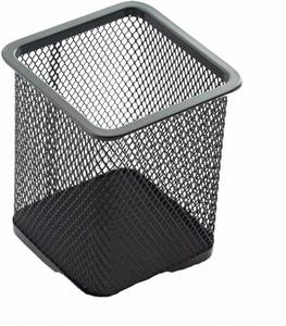 Portalápices de malla metálica para oficina y escuela, soporte para bolígrafos, accesorios de escritorio, soportes para brochas de maquillaje, logotipo personalizado, soldadura - Product Image 2