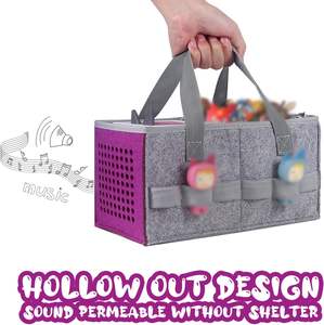 Purple Tonies Starter Set Estuche de transporte Asa Bolsa de almacenamiento de juguetes para figurita Tela de fieltro Juguete <span class=keywords><strong>musical</strong></span> Organizador de accesorios para niños - Product Image 2