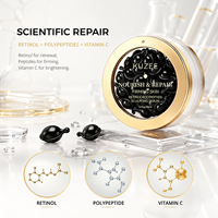 Sérum Visage Anti-rides Raffermissant et Lissant à la Niacinamide, Peptides et Rétinol en Capsules, avec Logo Personnalisé