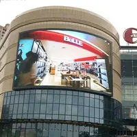 HD P5 가동 가능한 스크린 높은 솔 옥외 방수 구부려진 전시 광고 영상 벽 옥외 발광 다이오드 표시