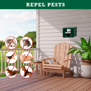 Répulsif pour oiseaux Répulsif à ultrasons Effaroucheur Mouette Corbeau Chat Rat <span class=keywords><strong>Pigeon</strong></span> - Product Image 3