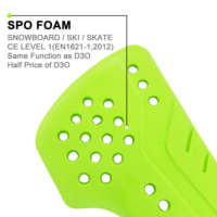 Protections de protection certifiées CE niveau 1 YOUNGSON Spo Armor Pad pour le dos, les épaules, les coudes et les genoux, pour moto et snowboard.