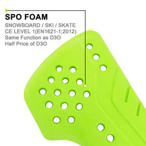 YOUNGSON Ce Level 1 Certified Spo Armor Pad <b>Back</b> Shoulder Elbow Knee Insert Pads <b>Protectors</b> For Motorcycle Snowboard Q - Product Image 5