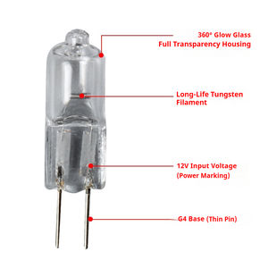 Lampe halogène <span class=keywords><strong>G4</strong></span> de haute qualité, lumière tamisable, éclairage paysager, halogène <span class=keywords><strong>G4</strong></span> 10W <span class=keywords><strong>20W</strong></span> 35W 12V, <span class=keywords><strong>ampoule</strong></span> halogène <span class=keywords><strong>G4</strong></span> - Product Image 5