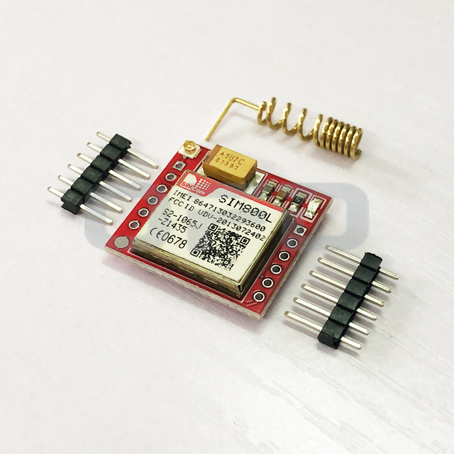 SIM800L GSM Module Quad-Band Mini GPRS GSM Breakout Module SIM800L with UART Output and Antenna