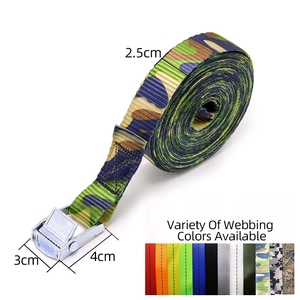 Logo personnalisé 25mm 1 "<span class=keywords><strong>Sangle</strong></span> d'arrimage de la cargaison 250kg Cam Boucle Sangles d'arrimage pour Kayak - Product Image 2
