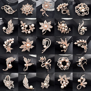 เข็มกลัดดอกไม้คริสตัลสำหรับผู้หญิงเข็มกลัดแฟชั่น - Product Image 6
